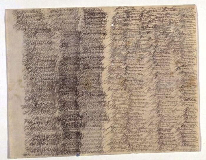 6. "A Letter From Schizophrenic Patient Emmy Hauck To Her Husband. It Consists Only Phrase “Herzensschatzi Komm” (Darling Please Come) And “Komm Komm Komm” (Come, Come, Come ) Repeated Over And Over"