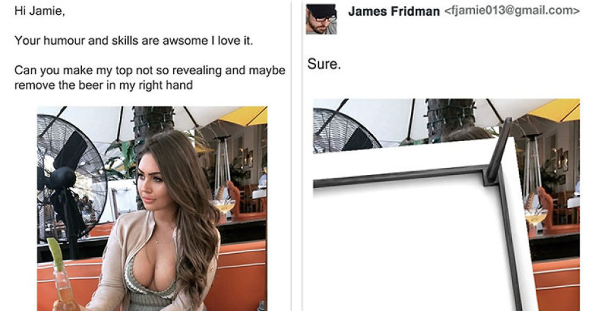 This Photoshop Troll Is Having Way Too Much Fun By Taking People's Requests Too Literally