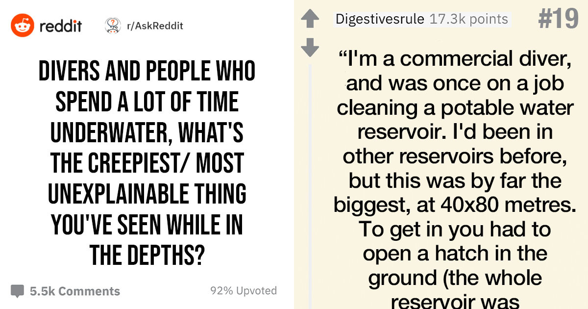 30 Of The Eeriest Things That Divers Have Seen Underwater