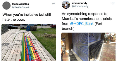 Examples Of Hostile Architecture To Prevent Homeless People From Being Able To Shelter
