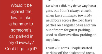 House Owner Takes Ridiculously Over-The-Top Revenge On People Parking On His Land