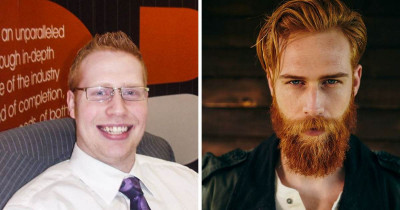 Man's Life Gets Completely Transformed After His Barber Urged Him To Grow A Beard