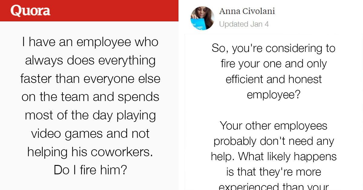 Boss Asks Internet If He Should Fire Employee Who Finishes Work Early To Play Video Games