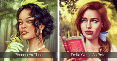 Artist Transforms 20 Celebrities Into Disney Princesses, and the Results Are Beautiful