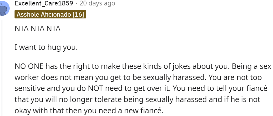 25. A hug from this Redditor to the OP