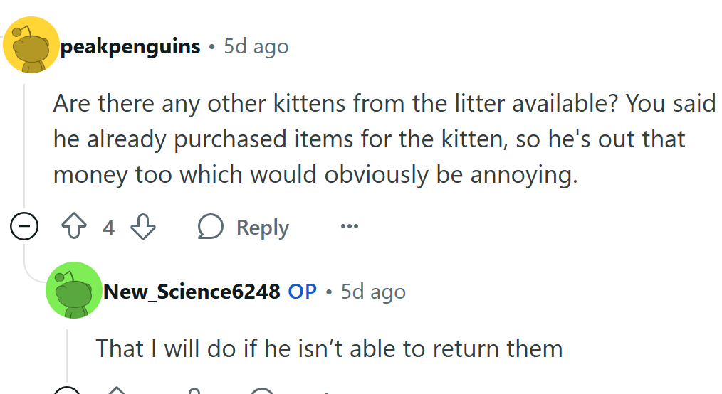 He already spent money on supplies...