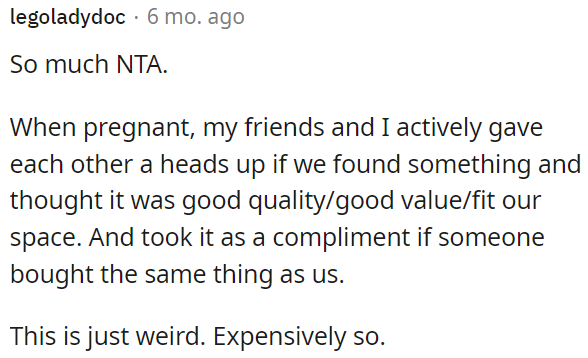 This behavior feels strange and excessive.