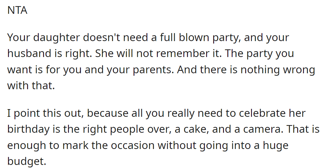 They can mark the occasion modestly.