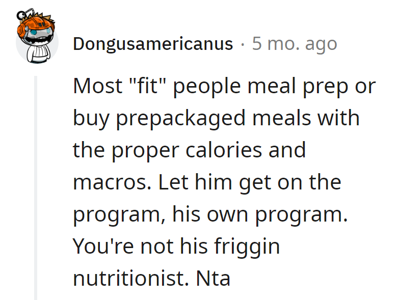 She recommends he join the 