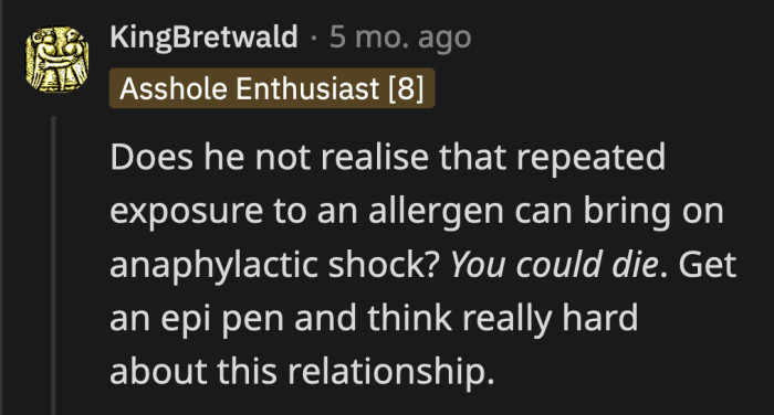 He downplayed her condition because he didn't want to spend a few extra hours raking the grass and weeds himself.