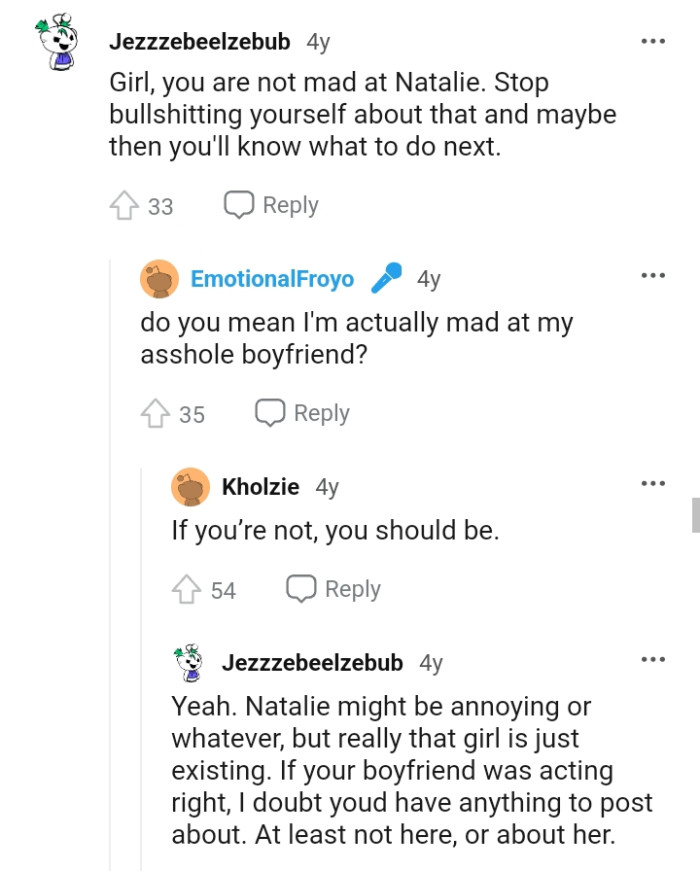 The OP Shouldn't Trouble Herself About That