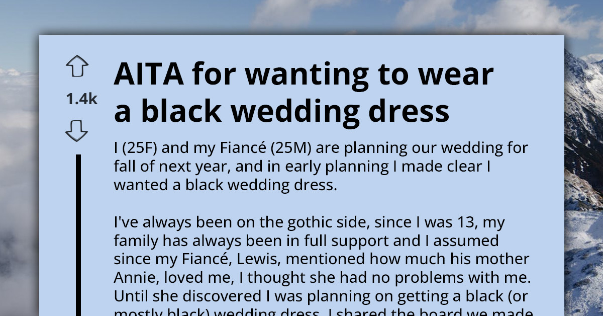 Wedding Plans Spiral Into A Heated Family Debate After Bride Picks Non-Traditional Dress For Her Big Day