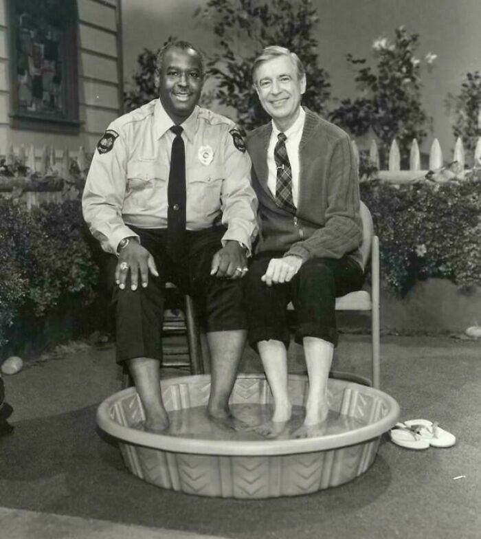 In 1969, When Black Americans Were Still Prevented From Swimming Alongside Whites, Mr. Rogers Decided To Invite Officer Clemmons To Join Him And Cool His Feet In A Pool, Breaking A Long-Standing Color Barrier That Had Existed In The United States