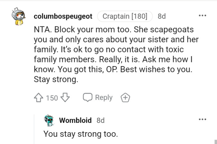 It's ok to go no contact with toxic family members