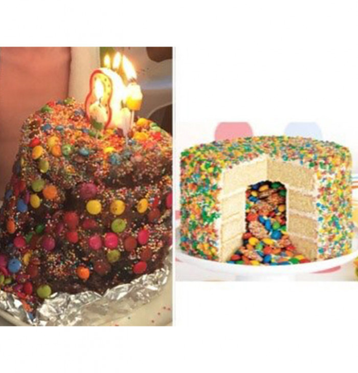 28. Nailed this piñata cake!