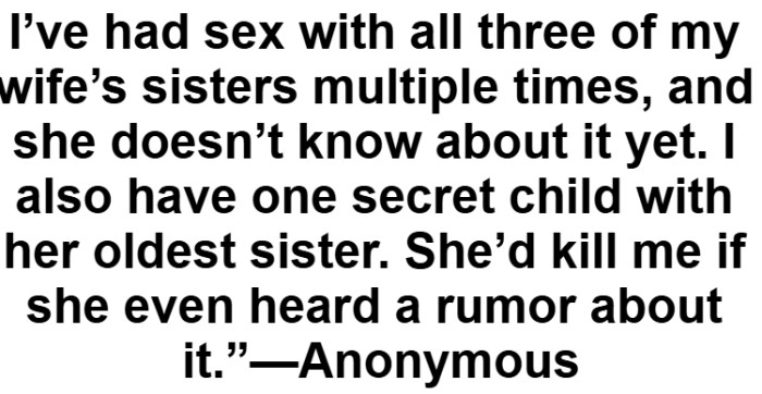 17. Sex being rotated in the family