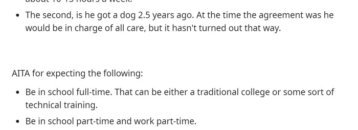 He posts what his expectations are from his stepson and give us an idea of what exactly he's wanting from him.