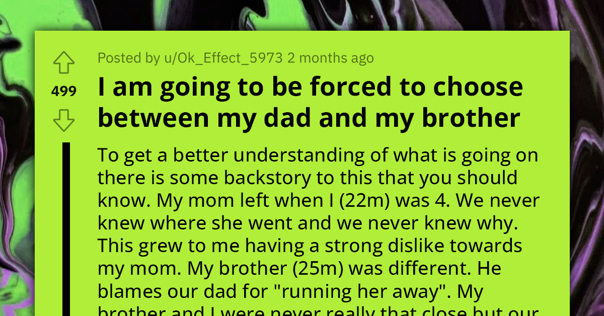 Young Man Forced To Choose Between His Brother And Sick Father, All Thanks To Mother Who Abandoned Them When They Were Kids