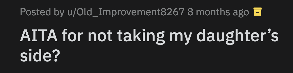 Penelope told OP that Josh never treated her like family. Josh snapped at Penelope.