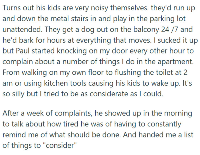 So, Paul started to complain about OP and his 