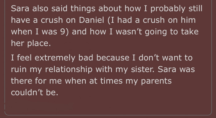 Sara even brought up some things from the past to prove her point.