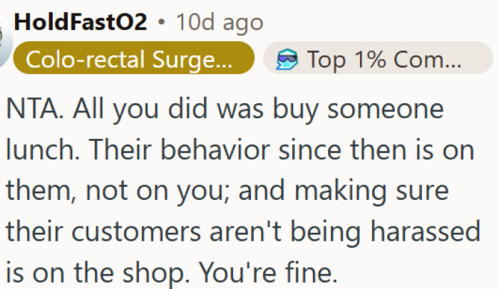 One act of kindness led to harassment - OP did nothing wrong