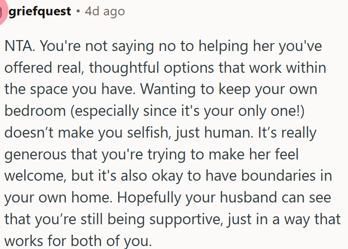 Keeping One's Own Bedroom Isn’t Selfish.