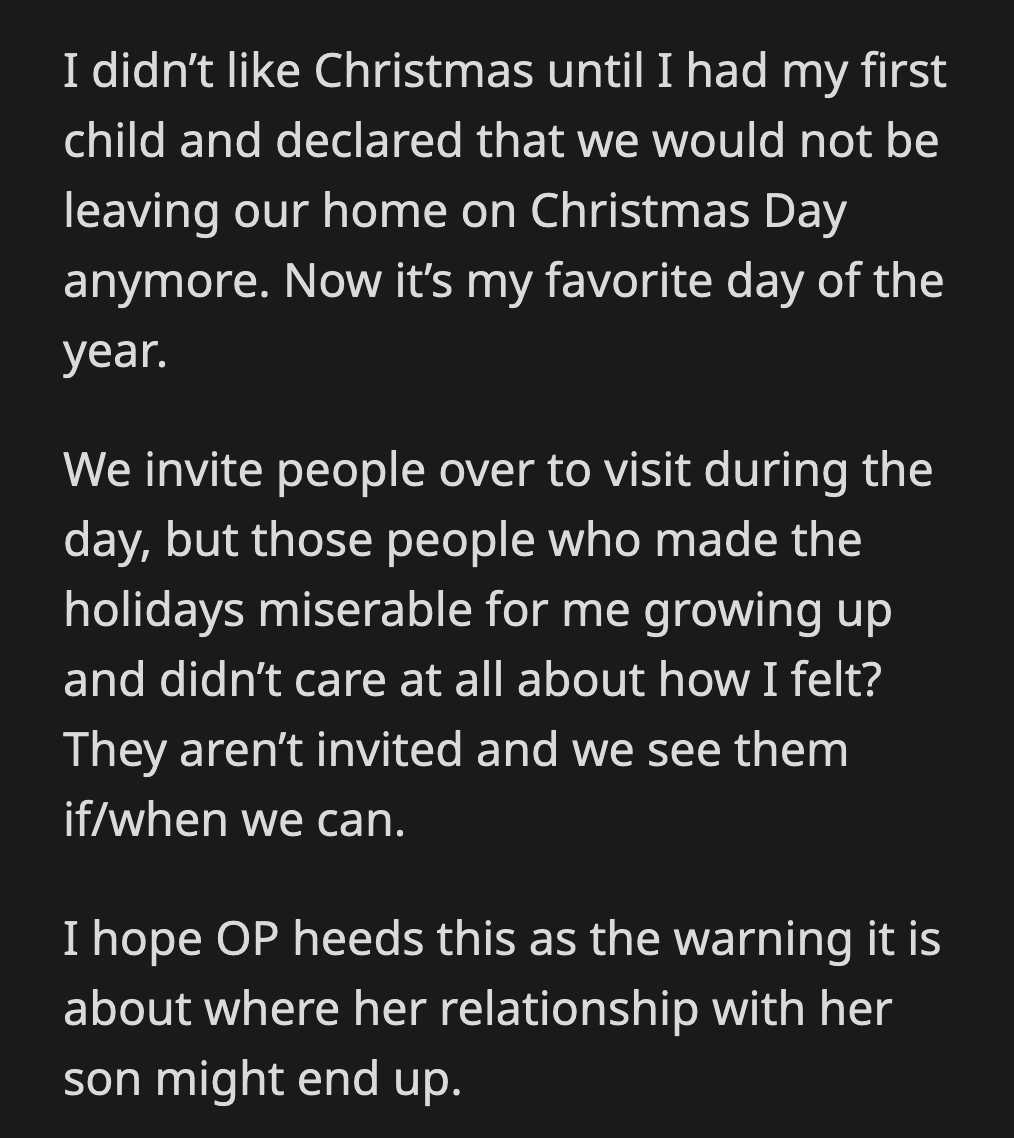 OP has an opportunity to show her son that she cares about him if she listens to the advice given to her by Redditors.
