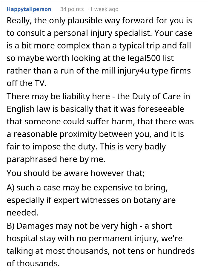 There could be liability, or there could be none. It's best to consult a personal injury lawyer.