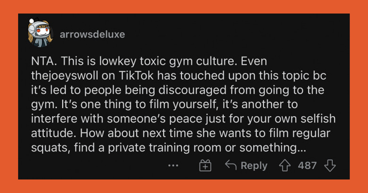 Wannabe Gym Influencer Tells Redditor To Get Off Machine So She Could Make A Video, But They Refuse