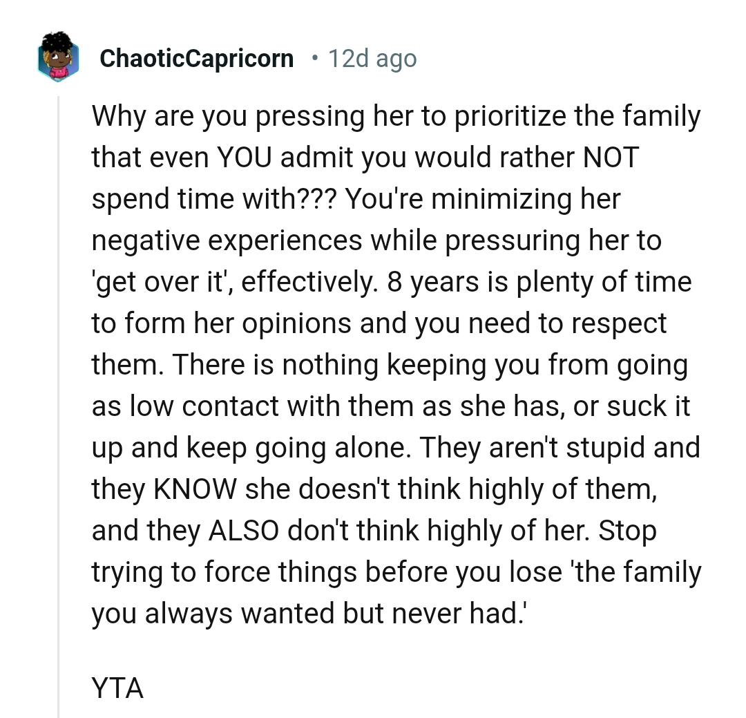 They Know She Doesn't Think Highly of Them