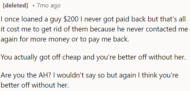 OP will thrive without her.