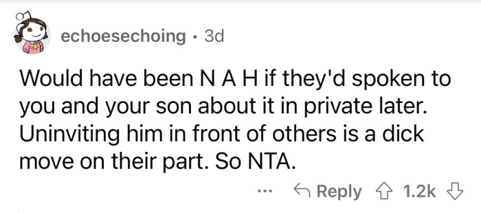 They shouldn't have done it so publicly.