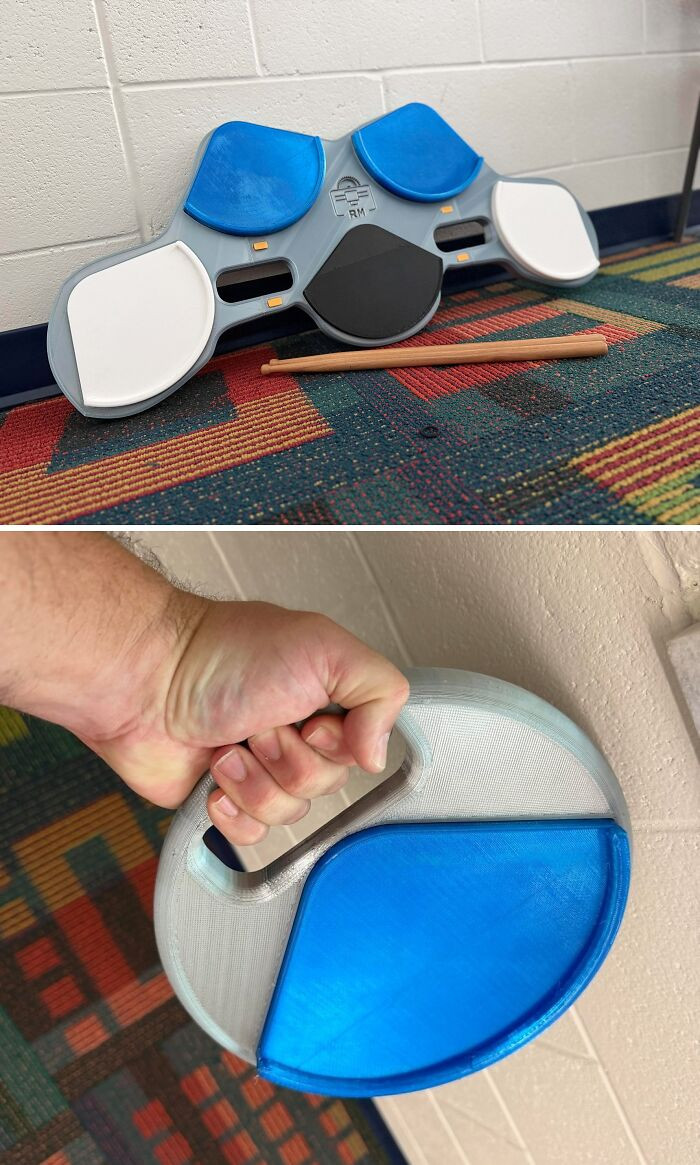 "3D Printed Marching Tenor And Snare Pads"