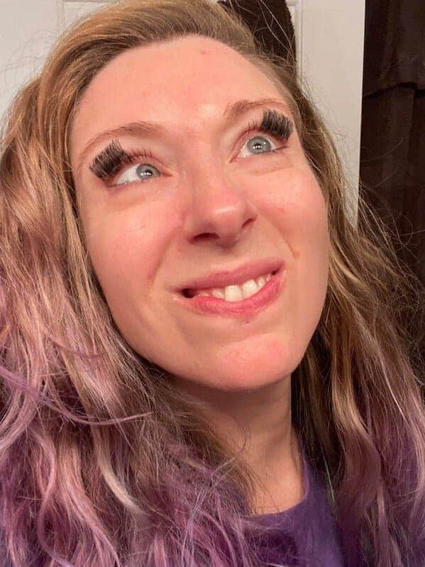 7. “I bought some ‘accent’ lashes. They look so natural.”
