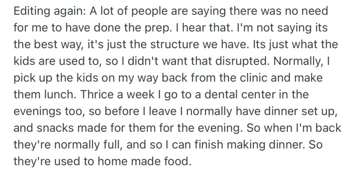 OP has been dropping more information so that the community can understand their routine at home