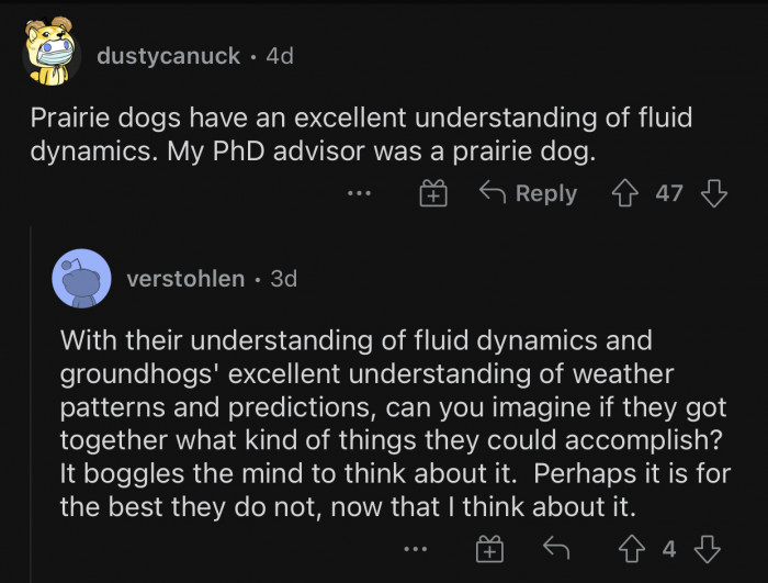 I'm trying to picture it in my head, and it's perfect in every way imaginable.