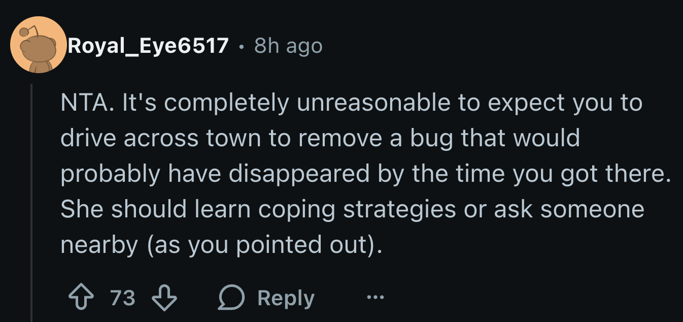 Completely unreasonable? Yes. Invalidating? Hmm...