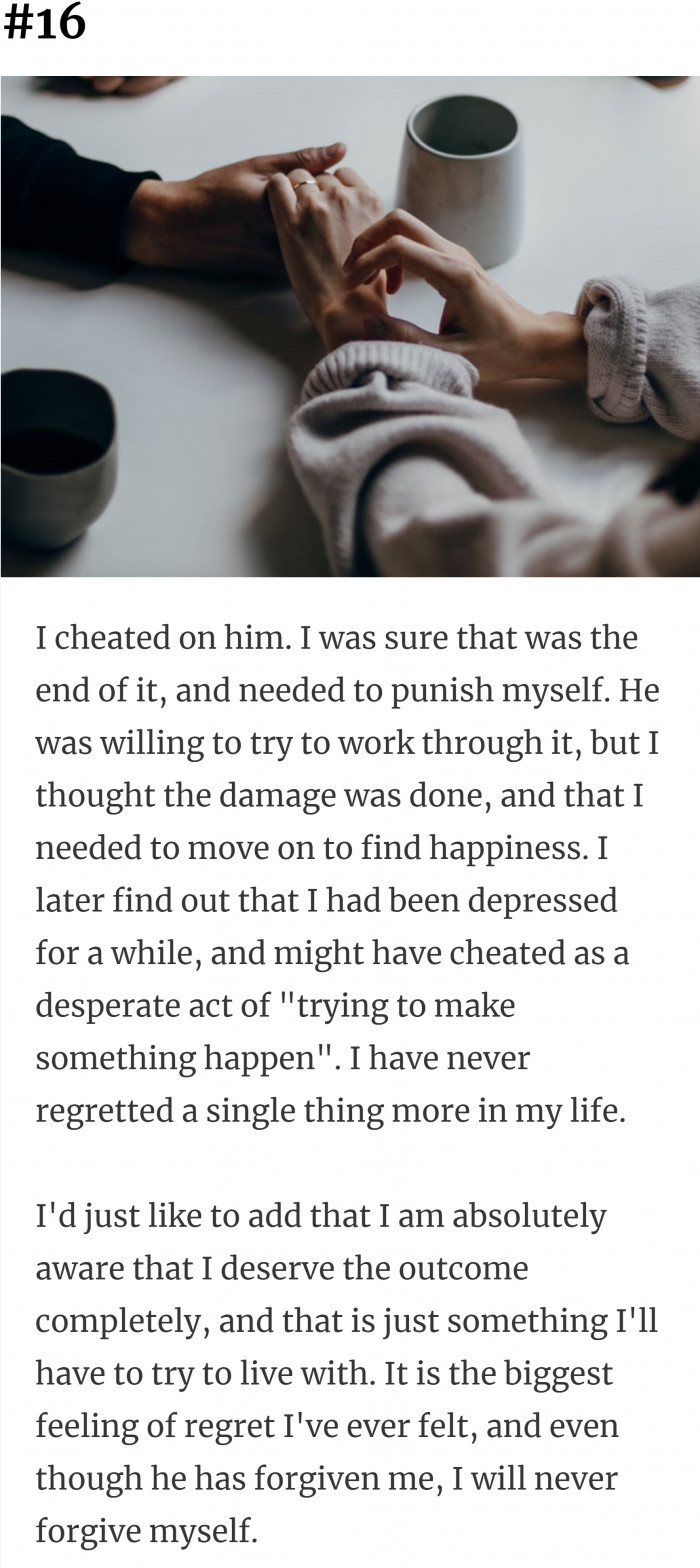 16. I deserve this sh*t.