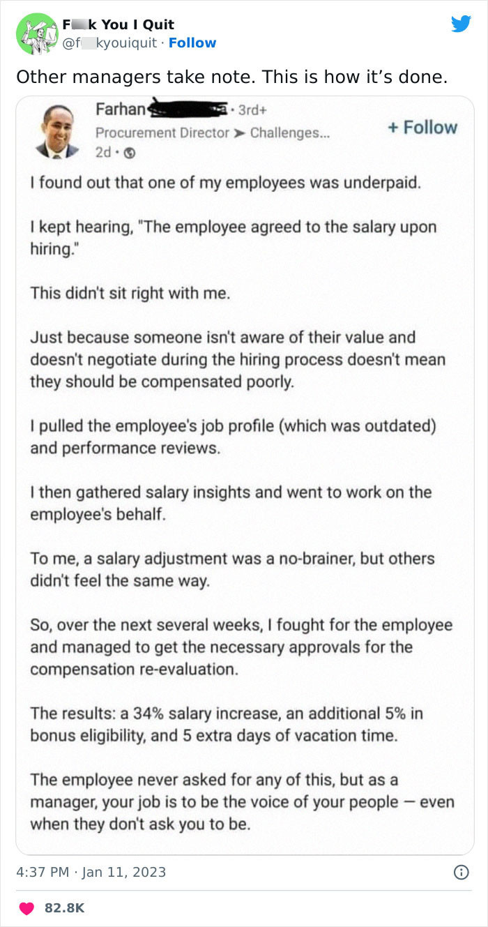 5. The manager should be the voice of the people