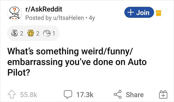 Here's the post that got people talking in the comments about their stories.