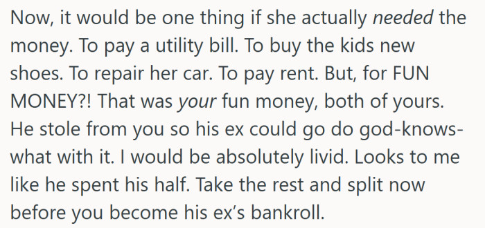 It hurts most when shared joy gets handed away without a second thought.
