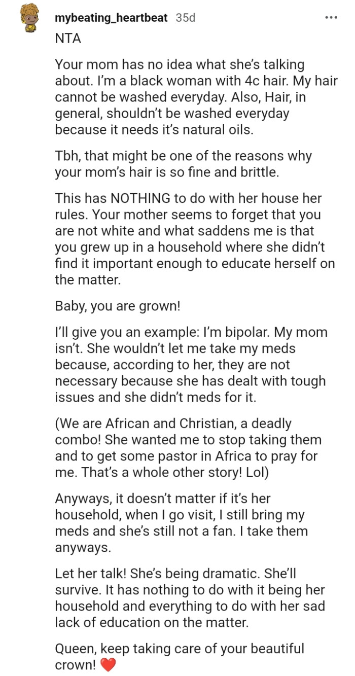 This has nothing to do with her house and her rules