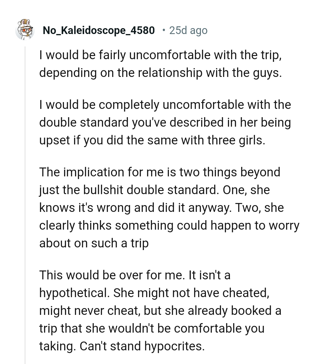 This would be over for this Redditor