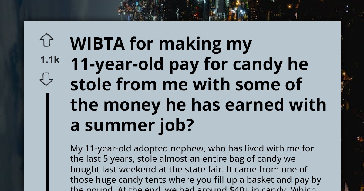 Aunt Faces Backlash After Asking if She Should Make Her 11-Year-Old Nephew Repay Stolen Candy