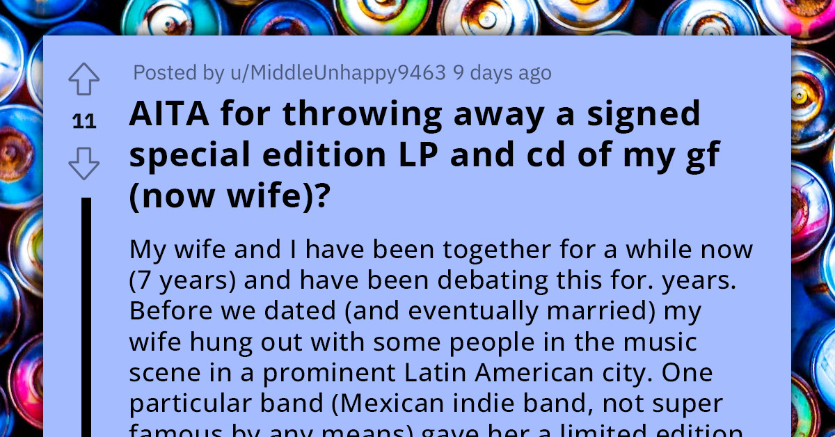 Redditor Wants To Settle Old Marriage Dispute And Asks Was He Wrong For Throwing Signed LPs His Wife Had Kept In Trunk Of Her Car For Years