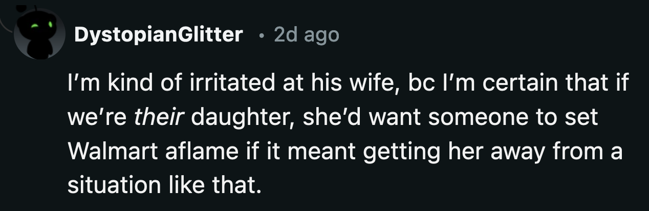 A little empathy from OP's wife would have gone a long way, but she was more concerned about strangers' opinions of her.