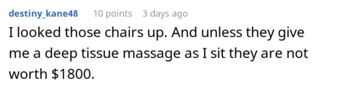 They aren't worth that much.