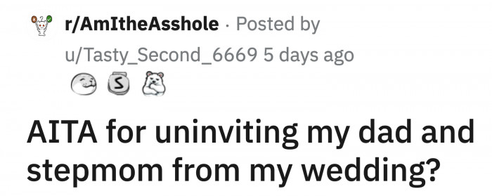 During lunch, OP's stepmom told OP she broke the 