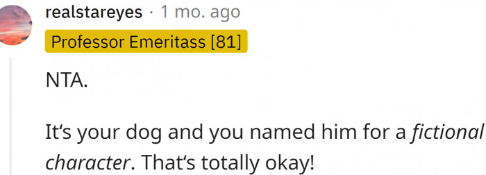 It is a fictional character